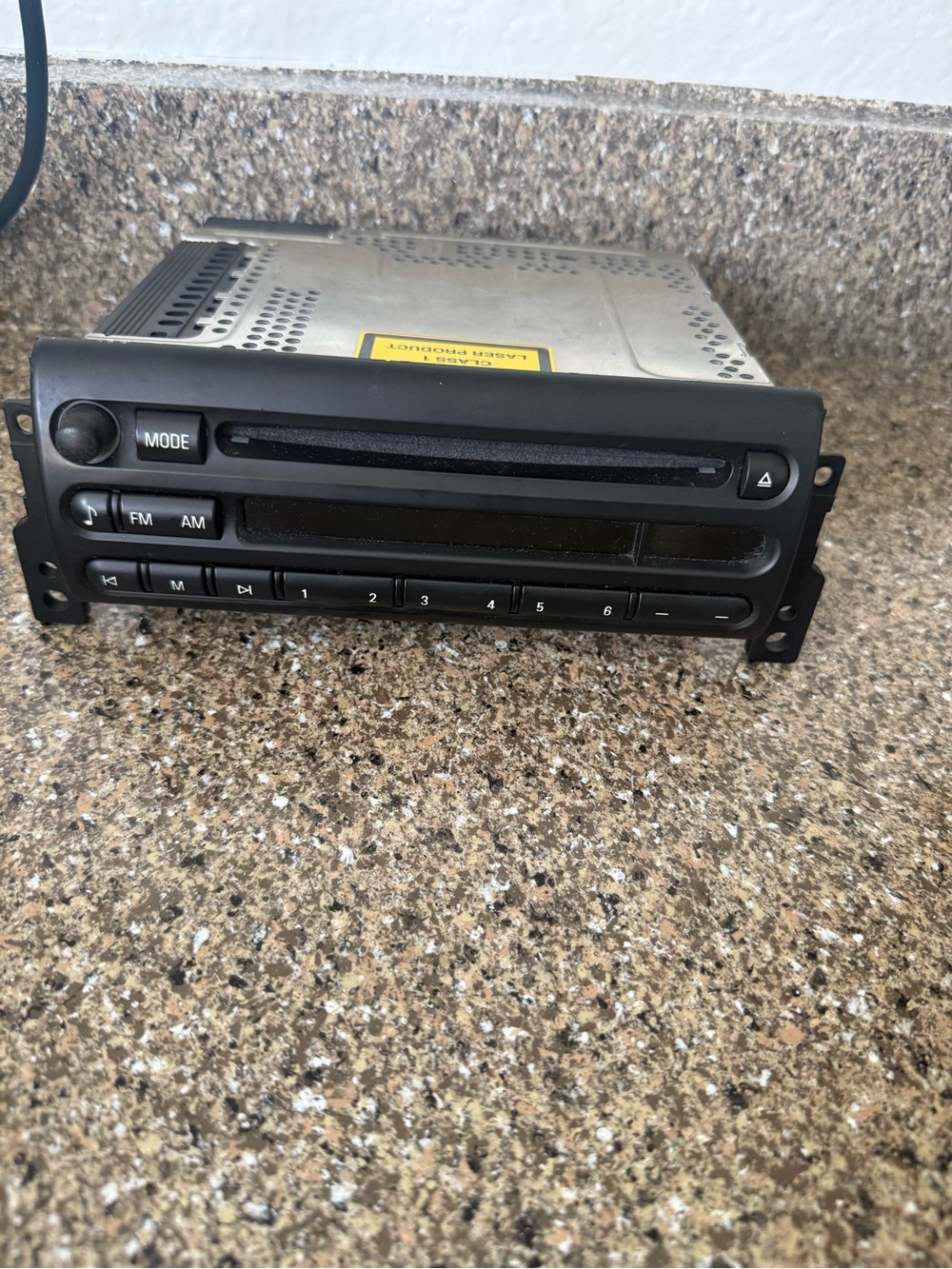 BMW Black Single-DIN AM/FM CD Car Stereo Receiver